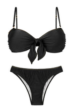 Load image into Gallery viewer, Set Shimmer-Black Bandeau-No Essential
