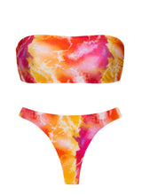 Load image into Gallery viewer, Set Tiedye-Red Bandeau-Reto Fio
