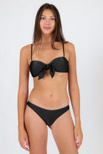 Load image into Gallery viewer, Top Shimmer-Black Bandeau-No
