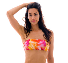Load image into Gallery viewer, Top Tiedye-Red Bandeau-Reto
